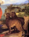 Bacchus et Ariadnedetail Tiziano Titian panthère